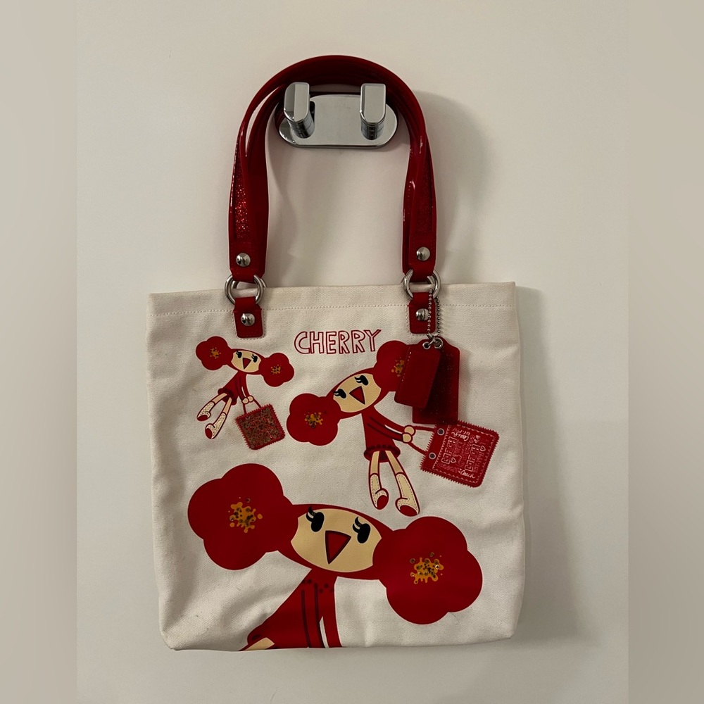 Limited Edition Coach Poppy “Cherry” Tote
